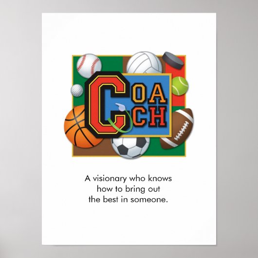 Poster "Coach" (Vorne)