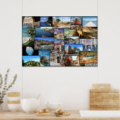poster collage de la isla de Mallorca (Küche)