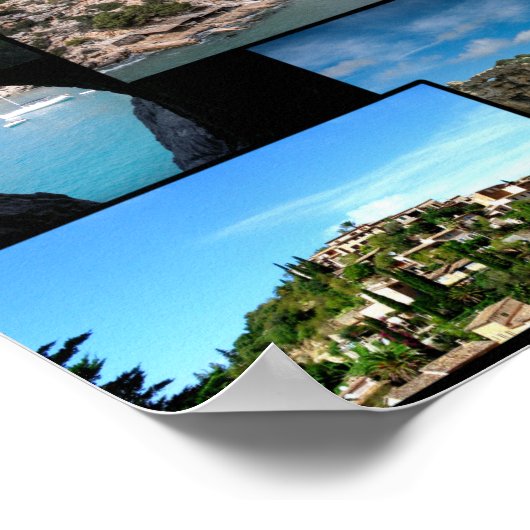 poster collage Mallorca 48x33cm (Ecke)