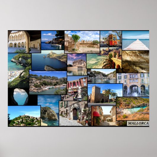 poster collage Mallorca 48x33cm (Vorne)