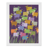Poster colorful cows (Vorderseite)