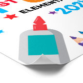 Póster Colorido Primer Día Del Rótulo Escolar Poster (Ecke)