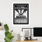 Poster Columbia Bicycles 1886 Werbung (Heimbüro)