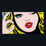 Poster - Comic Girl O-K Pop Art<br><div class="desc">Sie haben die Wahl,  diese und alle Plakate,  die ich habe,  zu rahmen.</div>