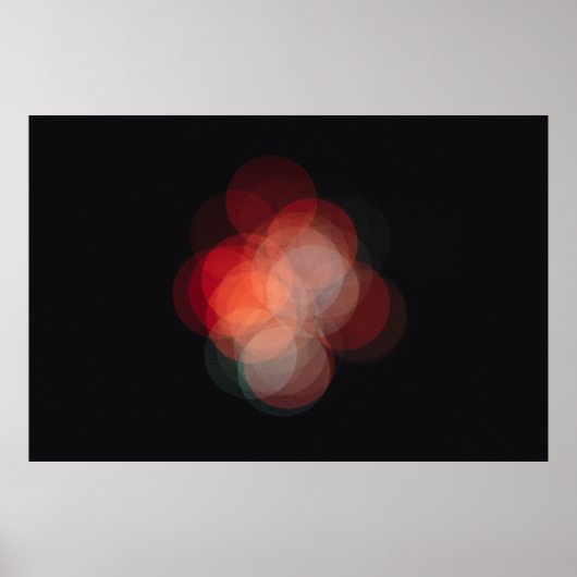 Póster con fotografía efecto bokeh poster (Vorne)