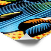 Poster con paisaje de dinosaurios (Ecke)