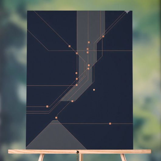 Póster 'Constelación de Código'  Acrylschild (Neutral)