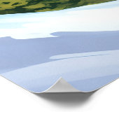 Poster Courchevel - Frankreich - Auvergne-Rhône-Al (Ecke)