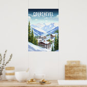 Poster Courchevel - Frankreich - Auvergne-Rhône-Al (Küche)
