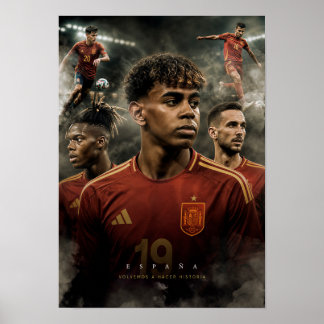 Póster cuadro España: Campeones del mundo Poster