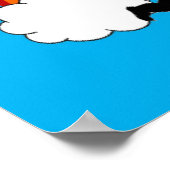 Poster Cupid Tänze mit Regenbogen (Ecke)