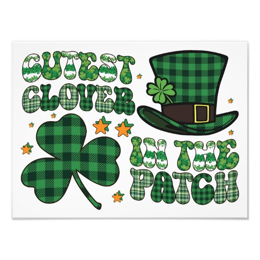 Poster: Cutest Clover in the Patch Fotodruck (Vorne)
