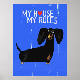 Poster Dachshund dog | Funny & decorative Poster