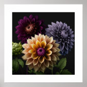 Poster Dahlia Blume (Vorne)