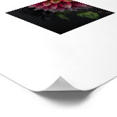 Poster Dahlia Blume (Ecke)