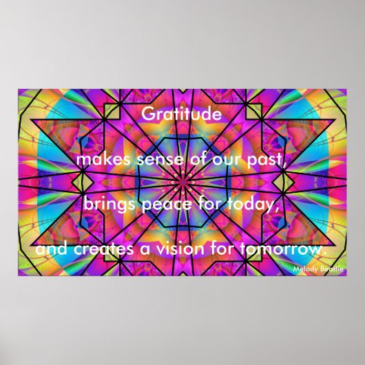 Poster "Dankbarkeit macht Sinn" (Vorne)