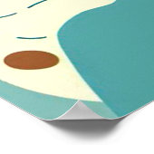 Poster "Das kleine Mädchen mit dem Bubble Tea" (Ecke)