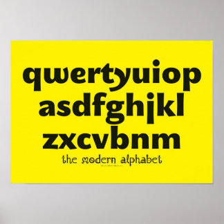 Poster - Das moderne Alphabet