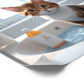 Poster Das ultimative Bathwannerlebnis der Katze (Ecke)