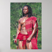 Poster, David Adomah als "The Afrikan" Poster (Vorne)