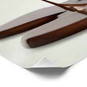 Poster de escultura humana de chocolate derretido (Ecke)
