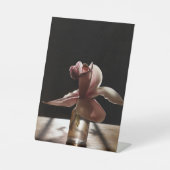 Póster De Madera Orquidea Sockelschild (Vorderseite)