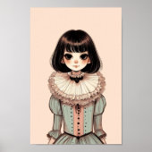 Poster de portrait de jeune fille (Vorne)