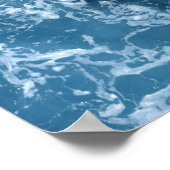 Poster "Deep Blue Ocean Waves" (Ecke)