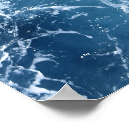 Poster "Deep Blue Ocean Waves" (Ecke)