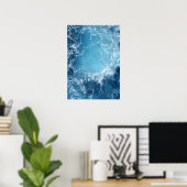 Poster "Deep Blue Ocean Waves" (Heimbüro)
