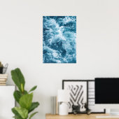 Poster "Deep Blue Ocean Waves" (Heimbüro)