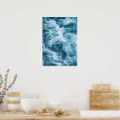 Poster "Deep Blue Ocean Waves" (Küche)