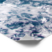 Poster "Deep Blue Ocean Waves" (Ecke)