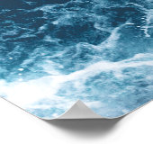 Poster "Deep Blue Ocean Waves" (Ecke)
