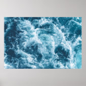 Poster "Deep Blue Ocean Waves" (Vorne)