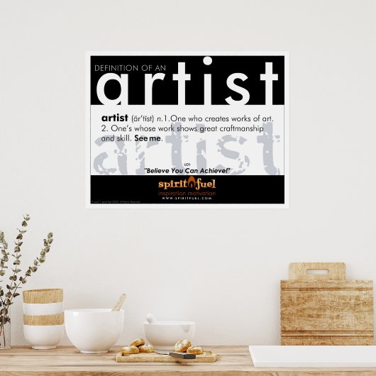 Poster Definition - Künstler (Küche)