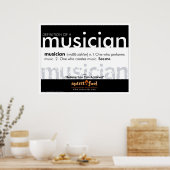 Poster Definition - Musiker (Küche)