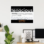 Poster Definition - Tenacious (Heimbüro)