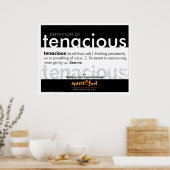 Poster Definition - Tenacious (Küche)