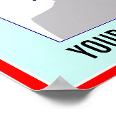 Poster: DEIN Name & Foto auf Magazine Cover! Poster (Ecke)