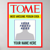 Poster: DEIN Name & Foto auf Magazine Cover! Poster (Vorne)