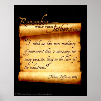 Poster - Denken Sie daran, was Ihre Väter gesagt h