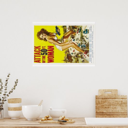 Poster der 50er-Frau (Küche)