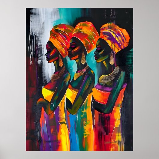 Poster der Afrikanerin (Vorne)