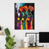 Poster der Afrikanerin (Heimbüro)