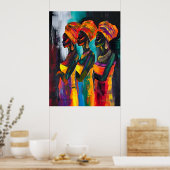 Poster der Afrikanerin (Küche)