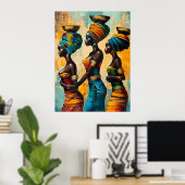 Poster der Afrikanerin (Heimbüro)