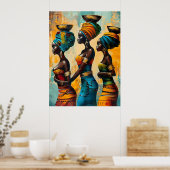 Poster der Afrikanerin (Küche)