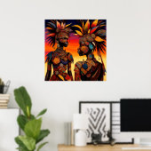 Poster der Afrikanerin (Heimbüro)