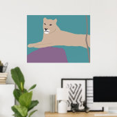 Poster der Afrikanischen Lioness (Heimbüro)